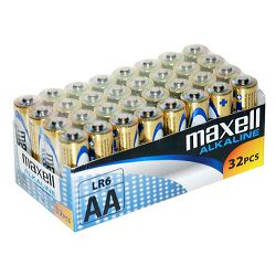 Maxell alk. baterija LR-6/AA, 32 kom, shrink