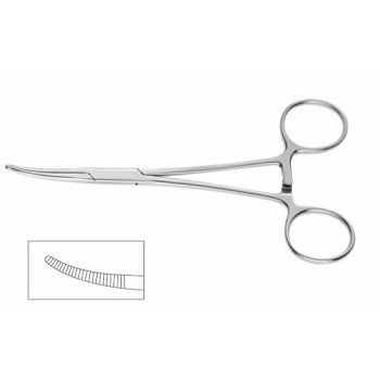 Kelly hemostatic forceps, 14 cm, hobby tool