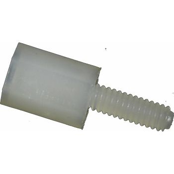 Nylon spacer M2 6 mm, 100 pcs.