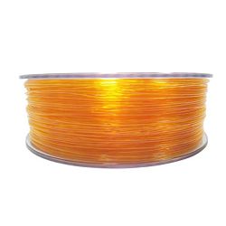 Filament for 3D, PET-G, 1.75 mm, 1 kg, orange tran