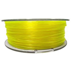 Filament for 3D, PET-G, 1.75 mm, 1 kg, yellow tran