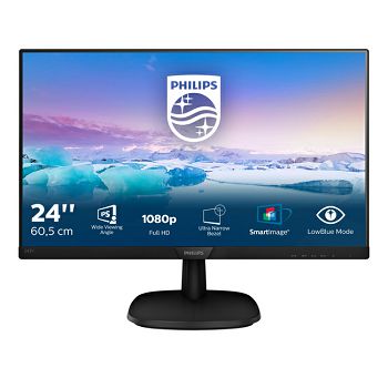 Philips 23,8" 243V7QJABF, IPS, VGA, DP, HDMI, zvu.