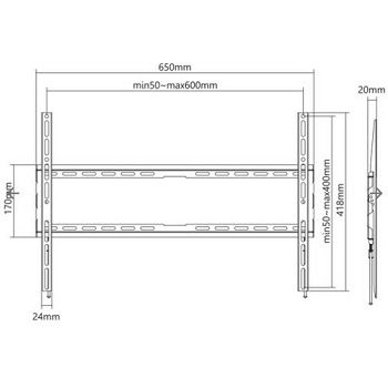 SBOX fiksni nosač 37"-80", do 345kg