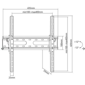 SBOX zidni nosač 32"-70", do 40kg