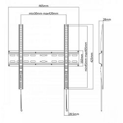 SBOX zidni mosač 32"-55", do 35kg