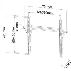 SBOX nosač PLB-4269T, 60-100",do 75kg,VESA 900x600