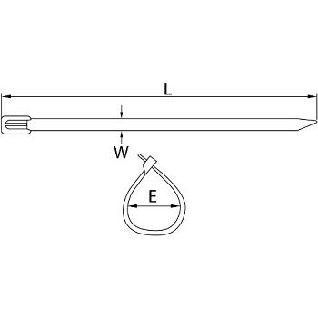 Metalne kabelske vezice 4,6 x 500mm, 25 kom