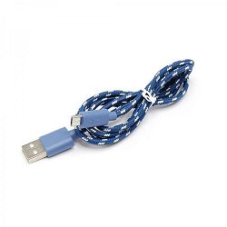 Kabel USB za android smartphone, plavi, 1m x 5
