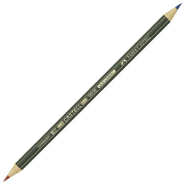 Olovka grafitna Document 9608 copir Faber Castell crvena/plava