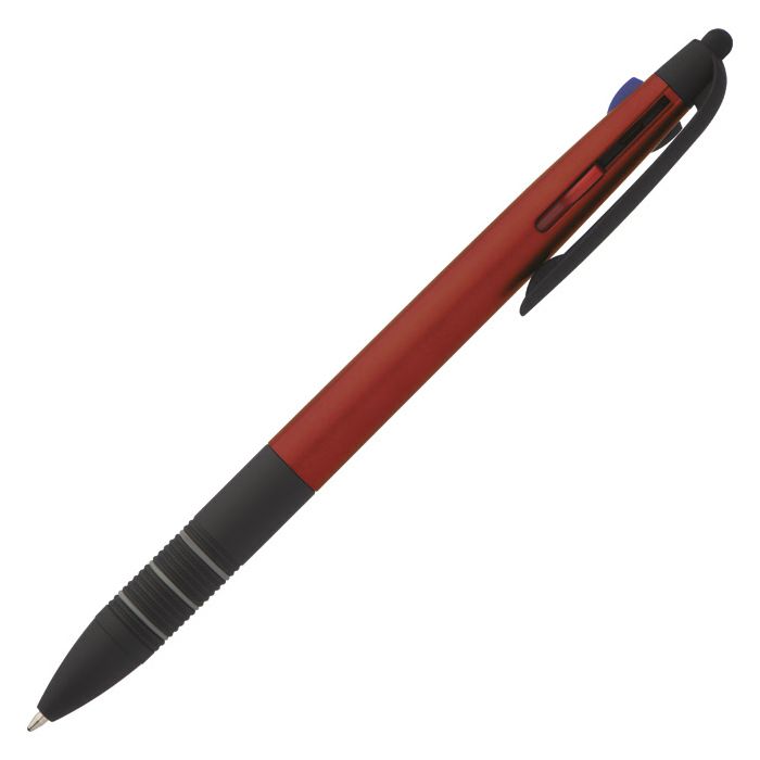 Olovka kemijska trobojna grip+touch pen Bogota crvena