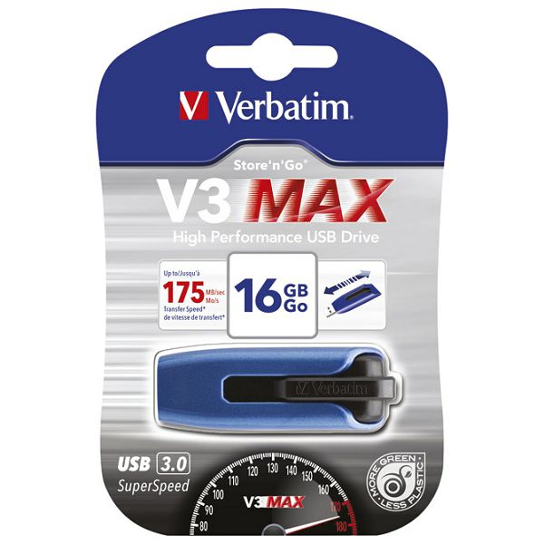 Memorija USB 16GB 3.0 StorenGo V3 MAX Verbatim 49805 plava blister