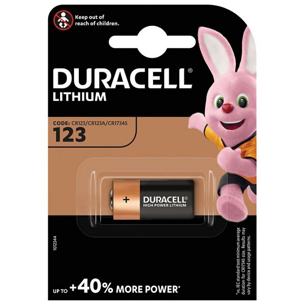 -Baterija litij foto 3V pk1 Duracell 123 blister