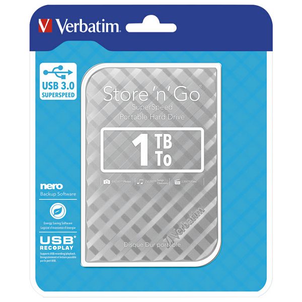 Hard disk 2.5"     1Tb USB 3.0 Verbatim 53197 srebrni