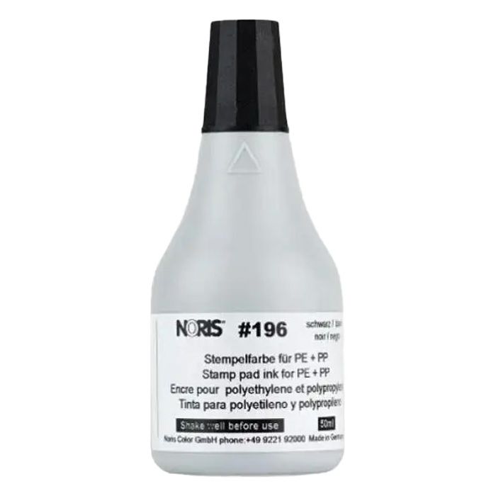 Boja za pečat (plastika) 50ml brzosušeća Noris Color 196CS crna