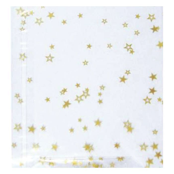 Vrećice ukrasne celofan 11,5x19cm sa zvjezdicama pk10 Heyda 20-30892 51 prozirne