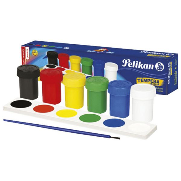 Boja tempera 25ml 6boja/čaša Pelikan 804882