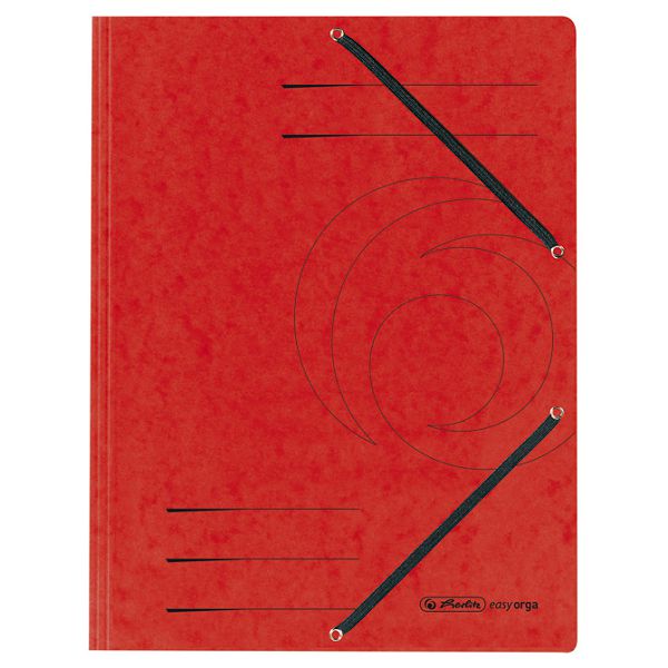 Fascikl klapa s gumicom karton A4 Herlitz 10843902 crveni