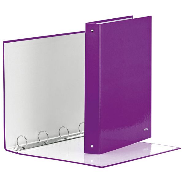 Mapa uložna 4ringa-fi30/hrbat-40mm A4 Wow Leitz 42440062 metalik ljubičasta