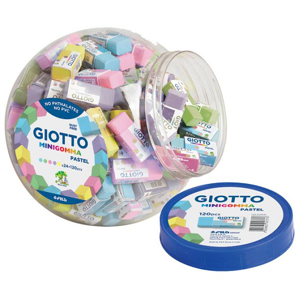 Gumica Minigomma Giotto Fila 2339 sortirano pastel boje