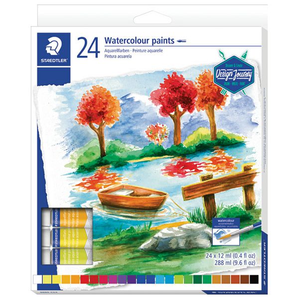 Boja vodena u tubi 12ml 24boje Design Journey Staedtler 8880 C24