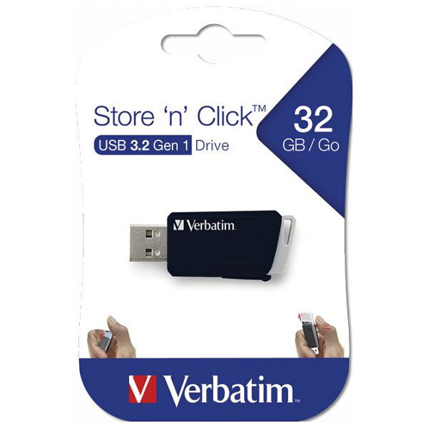 Memorija USB 32GB 3.0 StorenClick Verbatim 49307 crni blister