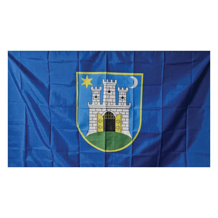 Zastava grad Zagreb 100x200cm vanjska-bez resica