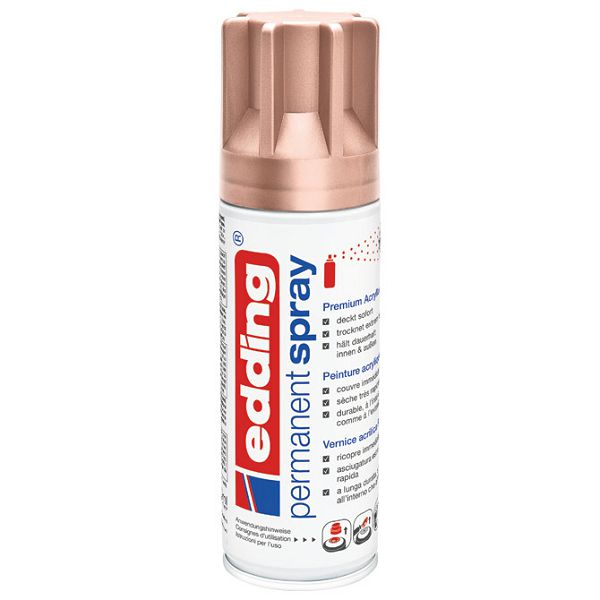 Boja akrilna u spreju 200ml permanentna Edding 10110937 rose gold 