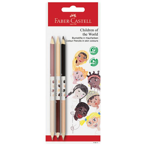 Boje drvene   6boja obostrane pk3 Faber Castell 116511 blister