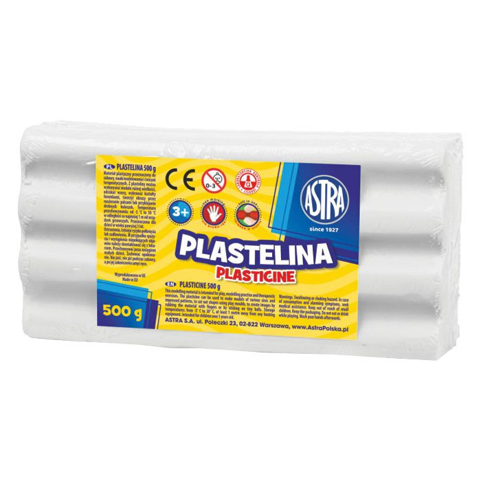 Plastelin 500g Astra 303117002 bijeli!!