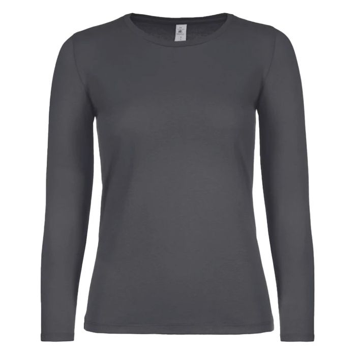 Majica dugi rukavi B&C #E150/women LSL tamno siva L