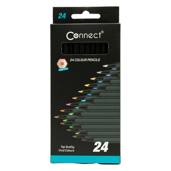 Boje drvene  24boje black Connect blister