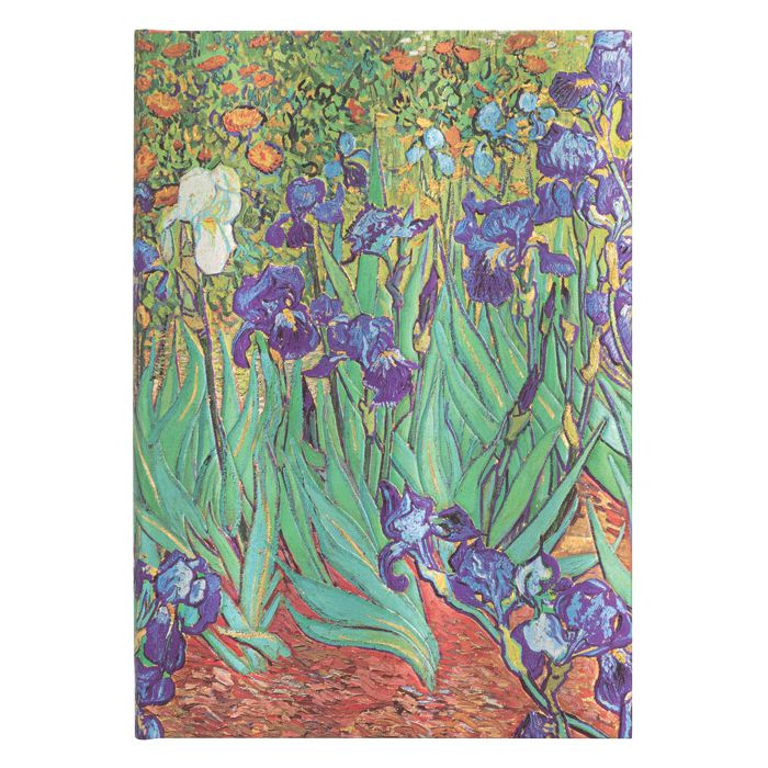 Notes 13x18cm-midi crte  72L s gumicom Van Gogh Irises Paperblanks PB8204-0