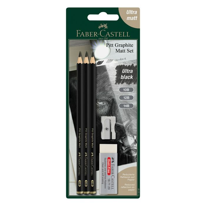 Set Pitt graphite matt pk5 Faber Castell 115297 blister