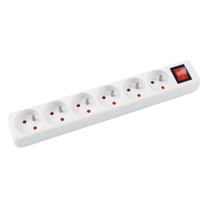 Kabel produžni s prekidačem 6rupa/5m Office products 13116541-14 bijeli