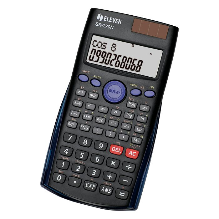 Kalkulator tehnički 10+2mjesta 240 funkcija Eleven SR-270N crni