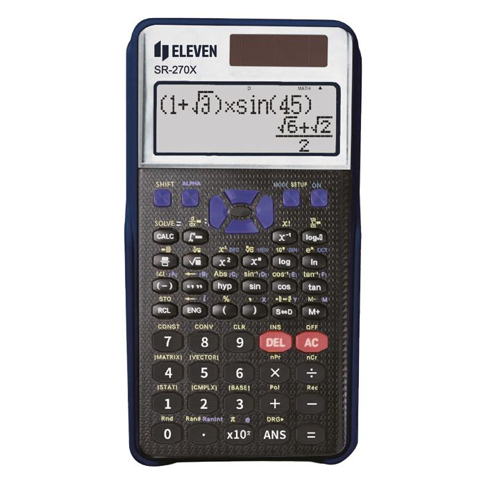 Kalkulator tehnički 10+2mjesta 417 funkcija Eleven SR-270X crni