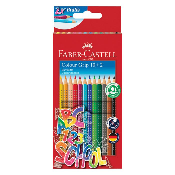 Boje drvene 12boja Grip 2001 Faber Castell 201585 blister
