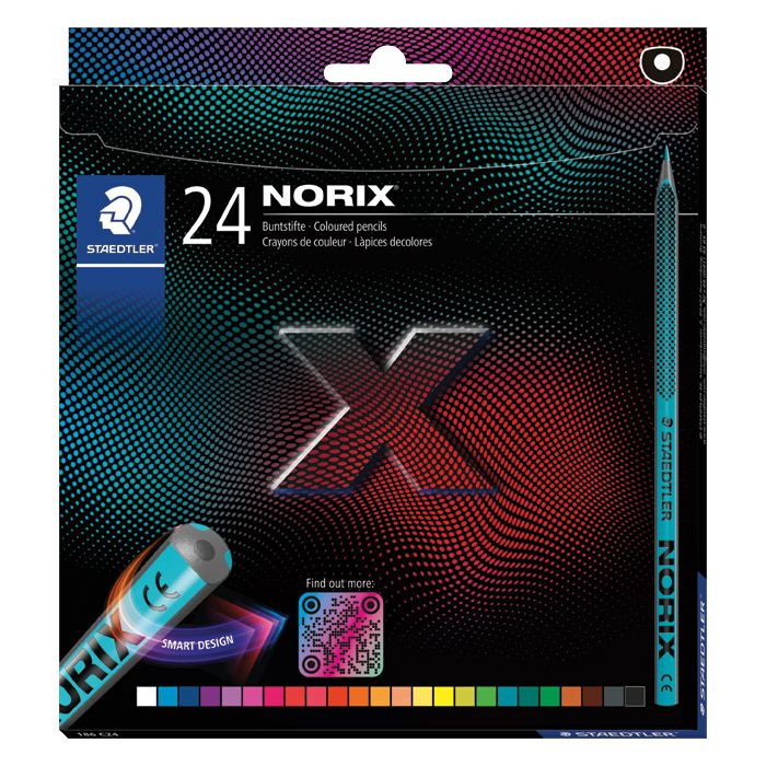 Boje drvene  24boje Norix Staedtler 186 C24 blister