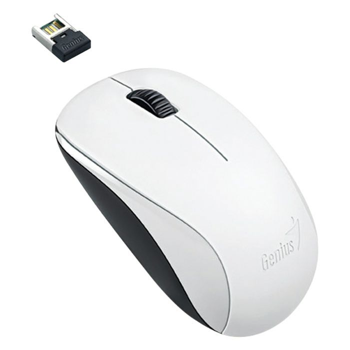Miš usb 3tipke laserski bežični NX-7000 Genius bijeli