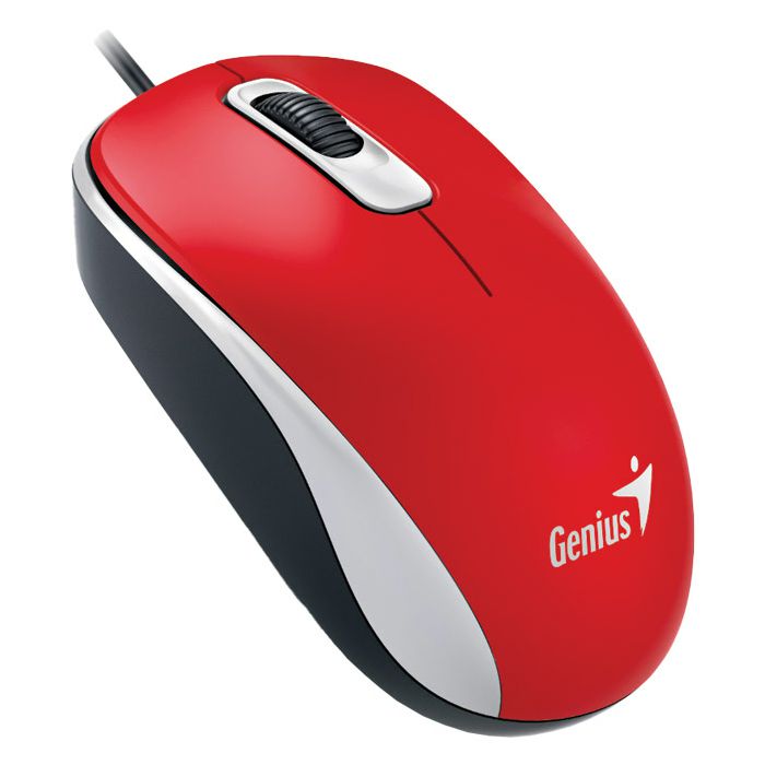 Miš usb 3tipke optički  DX-110 Genius crveni