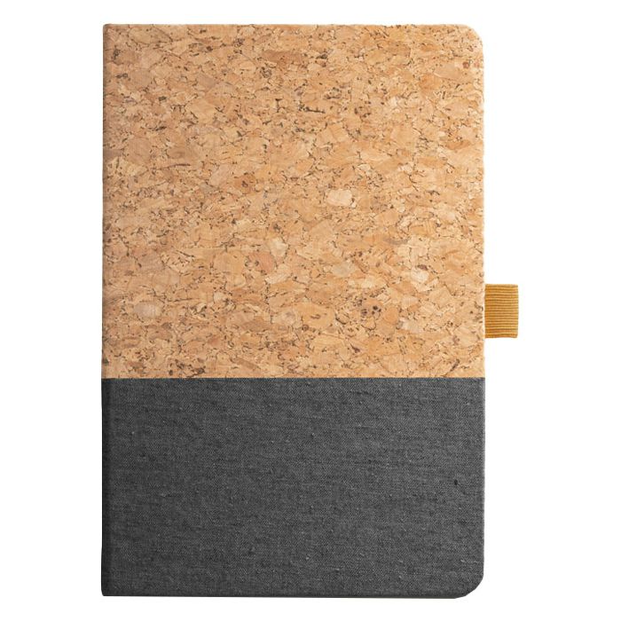 Notes A5 crte 96L šamoa crte pluto i tkanina Stricker KLEE 93277133 tamo sivi