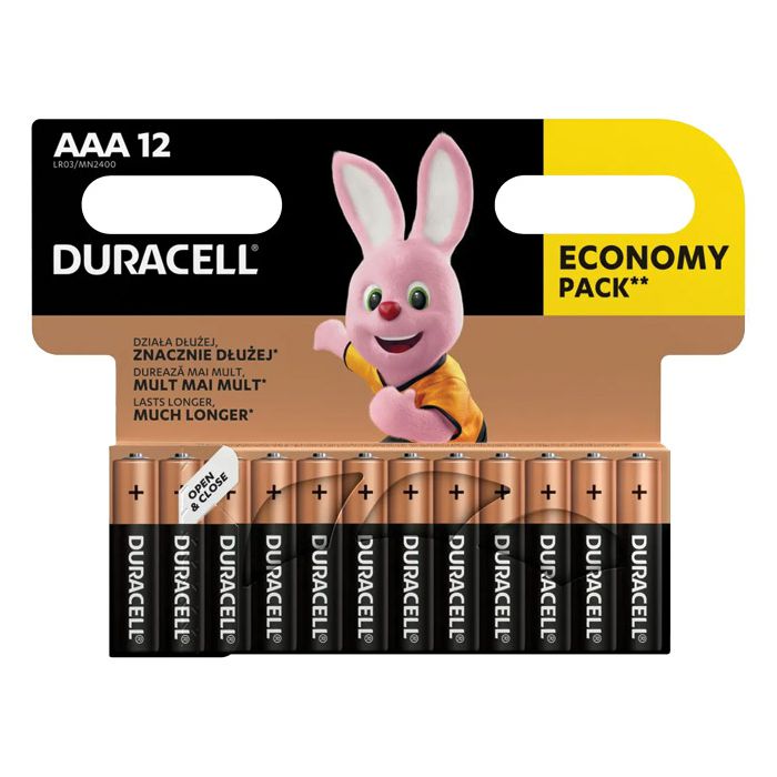Baterija alkalna 1,5V AAA Basic pk12 Duracell LR03 blister