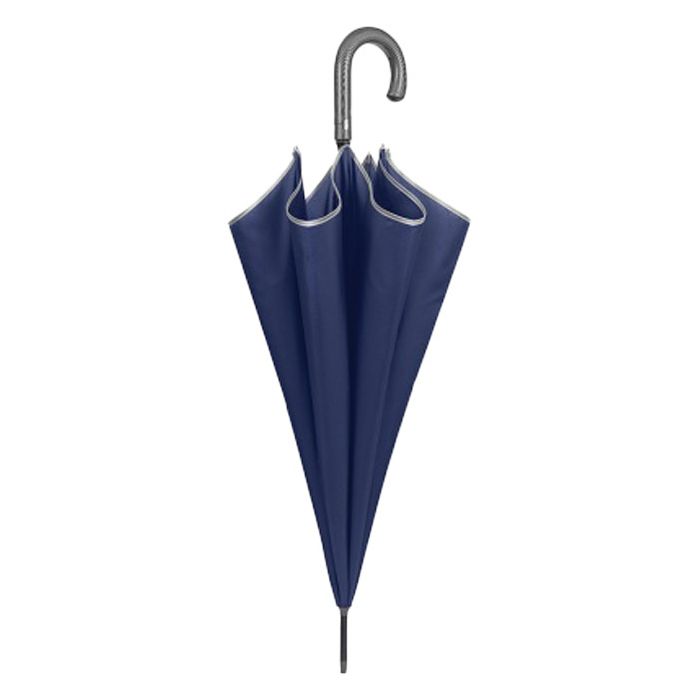 Kišobran automatik s plastičnom ručkom Golf Technology XXL Perletti 21822 plavi, reflektirajući rub