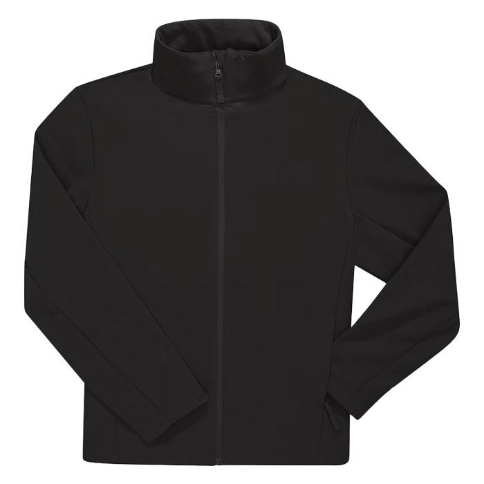 Jakna zip unisex B&C Reset 3Lr Softshell crna 2XL