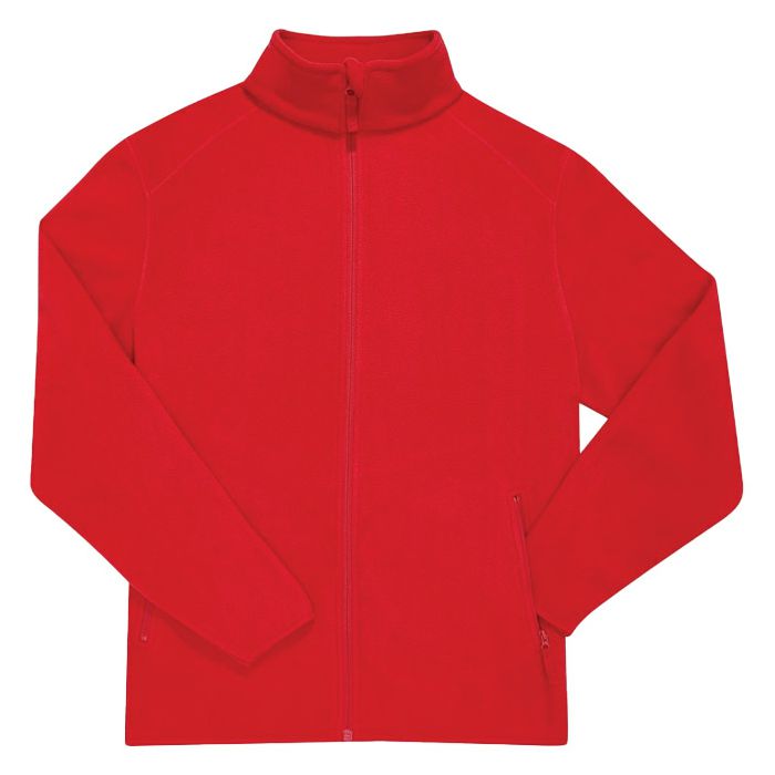 Jakna zip-flis B&C Reset Polar Fleece crvena 3XL