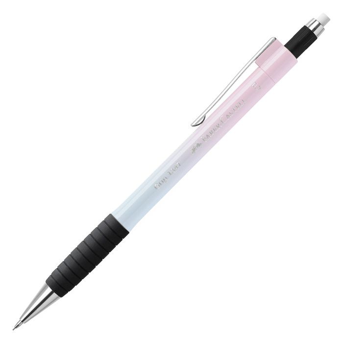 Olovka tehnička 0,7 mm grip 1347 Flow Faber Castell 134704 svijetloplava-svijetloroza