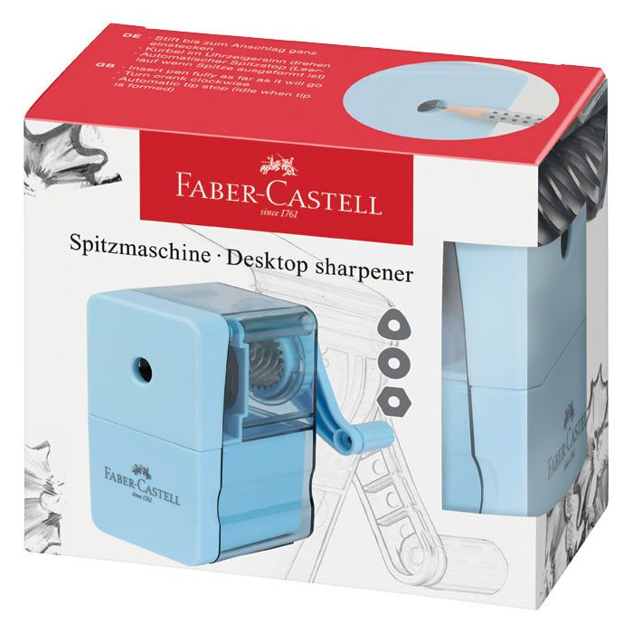 Šiljilo stolno mehaničko Faber Castell 180985 sky blue