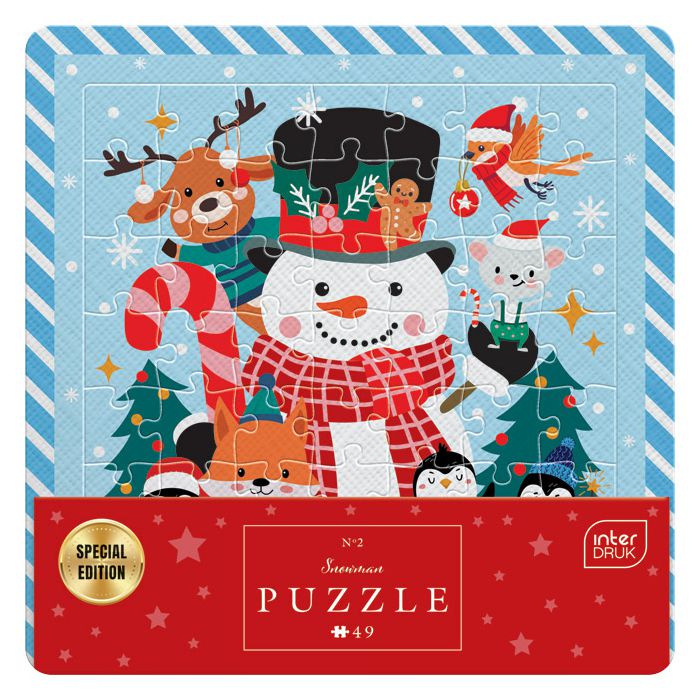 Puzzle 49 kom u okviru Christmas "Snowman" Interdruk