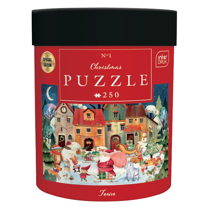 Puzzle 250 kom tuba Christmas "Christmas Town" Interdruk