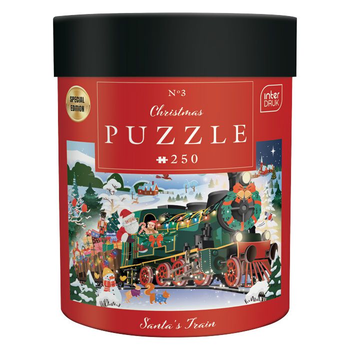 Puzzle 250 kom tuba Christmas "Santa`s Train" Interdruk